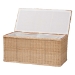 bali & pari Caden Braided Natural Rattan Chest with Lift -top Lid - Coastal Boho Style Storage Bench for Bedroom, Entryway, or Living Room Organization - WS128-Natural Rattan-Storage Bench