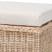 bali & pari Barid Braided Natural Rattan Storage Bench with Cushioned Lift -Top Lid - Coastal Boho Style Chest for Bedroom, Entryway, or Living Room Organization, Natural, 45" Rectangle - WS131-Natural Rattan-Cushioned Storage Bench