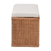 bali & pari Eamon Braided Natural Rattan Storage Bench with Cushioned Lift -Top Lid - Coastal Boho Style Chest for Bedroom, Entryway, or Living Room Organization, 31" Rectangle, Brown - WS133-Brown Rattan-Cushioned Storage Bench