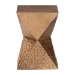 Baxton Studio Pacey Textured Metal Accent Table - Geometric Gold Side Table with Hourglass Silhouette for Indoor or Semi-Outdoor Use - H01-123218-Bronze/Metal-Side Table