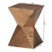 Baxton Studio Pacey Textured Metal Accent Table - Geometric Gold Side Table with Hourglass Silhouette for Indoor or Semi-Outdoor Use - H01-123218-Bronze/Metal-Side Table