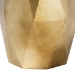 Baxton Studio Salman Geometric Bronze Metal Accent Table - Faceted Modern Side Table for Indoor or Semi-Outdoor Use - H01-123219-Bronze/Metal-Side Table