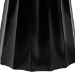 Baxton Studio Ulmer Metal Scalloped Side Table - Modern Round Accent Table for Indoor or Semi-Outdoor Use, Black - H01-123220-Black/Metal-Side Table
