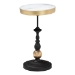 Baxton Studio Javion Modern Glam Round Accent Side Table - Black & Gold Metal End Table with Tray Top for Indoor or Semi-Outdoor Use - H01-113307-Gold/Black/Metal-Side Table