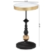 Baxton Studio Javion Modern Glam Round Accent Side Table - Black & Gold Metal End Table with Tray Top for Indoor or Semi-Outdoor Use - H01-113307-Gold/Black/Metal-Side Table