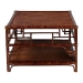 bali & pari Sebalio Tortoise Natural Rattan Coffee Table with Open Shelf - Vintage Style Center Table for Living Room, Sunroom, or Coastal Living Space - WS142-Sebalio-Tortoise-Coffee Table