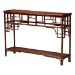 bali & pari Sebalio Tortoise Natural Rattan Console Table with Open Shelf - Vintage Style Accent Table for Entryway, Hallway or Coastal Living Space - WS143-Sebalio-Tortoise-Console Table
