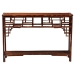 bali & pari Sebalio Tortoise Natural Rattan Console Table with Open Shelf - Vintage Style Accent Table for Entryway, Hallway or Coastal Living Space - WS143-Sebalio-Tortoise-Console Table