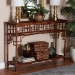 bali & pari Sebalio Tortoise Natural Rattan Console Table with Open Shelf - Vintage Style Accent Table for Entryway, Hallway or Coastal Living Space - WS143-Sebalio-Tortoise-Console Table