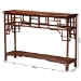 bali & pari Sebalio Tortoise Natural Rattan Console Table with Open Shelf - Vintage Style Accent Table for Entryway, Hallway or Coastal Living Space - WS143-Sebalio-Tortoise-Console Table