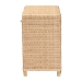 bali & pari Lanica Braided Natural Rattan Console Table with Drawers and Shelves - Coastal Style Storage Cabinet for Entryway, Living Room, or Bedroom, 35" - Braided Sun Bleached Ivory Rattan-Version 2-Console Table