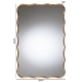 Baxton Studio Cassara Gold Scalloped Rectangular Wall Mirror - Stylish Curved Edge Decorative Accent for Living Room, Bedroom, or Entryway - RXW-10969-Mirror