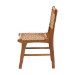 bali & pari Ariba Dining Chair with Mahogany Wood Frame and Viro Fiber Weaving, Rustic Boho Accent Chair for Dining Room or Kitchen - DC-05-Arimbi-Brown Wood/Rattan-DC