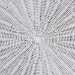 bali & pari Palm Scalloped Rattan Coffee Table - Handwoven Wicker Round Accent Table for Living Room Patio or Sunroom, Coastal Boho Style, White - Palm-White Rattan-Coffee Table
