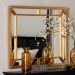 Baxton Studio Iskra Rectangular Mirror with Antique Goldleaf Frame - Modern Decorative Wall Accent for Living Room, Bedroom, or Entryway - RXW-10953-Wall Mirror
