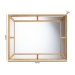 Baxton Studio Iskra Rectangular Mirror with Antique Goldleaf Frame - Modern Decorative Wall Accent for Living Room, Bedroom, or Entryway - RXW-10953-Wall Mirror