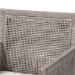bali & pari Karis Rattan Dining Chair with Cushion - Handwoven Wicker Armchair with Mahogany Wood Frame, Coastal Boho Style Indoor Seating, French Grey - Karis-French Grey-DC