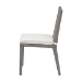 bali & pari Sofia Rattan Dining Chair with Cushion - Handwoven Wicker Side Chair with Mahogany Wood Frame, Coastal Boho Style Indoor Seating, French Grey - Sofia-French Grey-DC