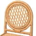 bali & pari Oxford Round Back Rattan Dining Chair Set of 2 - Handwoven Cane Accent Chairs with Open Lattice Design, Natural Wicker Seating for Coastal or Boho Dining Rooms - Oxford-Light Honey Rattan-DC