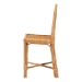 bali & pari Oxford Round Back Rattan Counter Stool - Handwoven Cane Counter Height Chair with Open Lattice Design, Natural Wicker Coastal Kitchen Island Seating - Oxford-Light Honey Rattan-CS