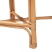 bali & pari Oxford Round Back Rattan Counter Stool - Handwoven Cane Counter Height Chair with Open Lattice Design, Natural Wicker Coastal Kitchen Island Seating - Oxford-Light Honey Rattan-CS