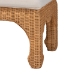 bali & pari Abena Ming Style Natural Rattan Bench with Cushion - Boho Chic Accent Seating for Entryway, Bedroom, or Living Room - Abena-Light Honey Wicker/Rattan-Bench