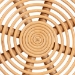 bali & pari Adeola Round Lantern-Shaped Rattan Coffee Table - Handcrafted Coastal Boho Style Centerpiece for Living Room, Den, or Sunroom - Adeola-Light Honey Rattan Coffee Table