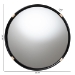 bali & pari Fenicia Round Rattan Wall Mirror with Black Frame - Decorative Framed Mirror for Entryway, Living Room, or Bathroom - F247-FT8-Mirror