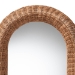 bali & pari Brisia Arched Rattan Wall Mirror - Handwoven Wicker Framed Mirror for Entryway, Living Room, or Bedroom, Natural - F247-FT6-Mirror