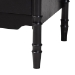 Baxton Studio Marisela Black Wood Nightstand with Gold Handles - 2-Drawer Bedside Table with Bamboo-Inspired Legs, Modern Transitional Accent Furniture for Bedroom or Guest Room - MG9014-Black 9990-2DW-NS