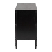 Baxton Studio Marisela Black Wood Dresser with Drawers - Bamboo-Inspired Legs and Brass Handles, 6-Drawer Modern Transitional Bedroom Storage Unit - MG9014-Black 9990-6DW-Dresser