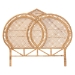 bali & pari Nerita Rattan Headboard - Handwoven Wicker Headboard Panel with Double Circle Design, Light Honey, Lightweight Coastal Bedroom Decor, Queen Size - Amelia-Light Honey Rattan-HB-Queen