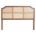 Baxton Studio Hermine Bamboo Woven Headboard - Solid Wood Bed Backrest Panel with Curved Top, Boho Coastal Bed Accent, Queen Size - Hermine-HRN20-Headboard Queen