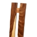 bali & pari Lin Suar Wood Dining Chair Set of 2 - Handcrafted Solid Wood Chair with Natural Grain Pattern, Rustic Modern Accent Seating for Dining Room or Kitchen - Lin-Natural/Wooden-DC