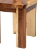 bali & pari Lin Suar Wood Dining Chair Set of 2 - Handcrafted Solid Wood Chair with Natural Grain Pattern, Rustic Modern Accent Seating for Dining Room or Kitchen - Lin-Natural/Wooden-DC