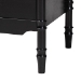 Baxton Studio Marisela 4-Piece Black Bedroom Set - Canopy Bed with Synthetic Rattan Headboard, Matching Dresser and Two Nightstands, Modern Transitional Wood Bedroom Furniture Collection, King - Jabari-Black-King 4PC Bedroom Set
