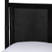 Baxton Studio Marisela 4-Piece Black Bedroom Set - Canopy Bed with Synthetic Rattan Headboard, Matching Dresser and Two Nightstands, Modern Transitional Wood Bedroom Furniture Collection, King - Jabari-Black-King 4PC Bedroom Set