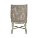 bali & pari Bella Rattan Dining Chair with Cushion - Handwoven Wicker Accent Side Chair with High Backrest, Coastal Boho Seating for Kitchen or Dining Area, French Grey - Bella-French Grey/Rattan-DC