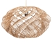 bali & pari Enola Handwoven Jute Pendant Lampshade - Boho Chic Ceiling Light Cover with Twisted Spiral Design