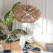 bali & pari Enola Handwoven Jute Pendant Lampshade - Boho Chic Ceiling Light Cover with Twisted Spiral Design - F247-FT10-Lamp Shade