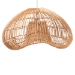 bali & pari Hansa Natural Rattan Pendant Lampshade - Handcrafted Dome-Shape Ceiling Light Cover, Coastal Boho D�cor