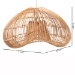 bali & pari Hansa Natural Rattan Pendant Lampshade - Handcrafted Dome-Shape Ceiling Light Cover, Coastal Boho Decor - F247-FT11-Lamp Shade