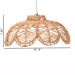 bali & pari Neorah Natural Rattan Pendant Lampshade - Coastal Boho Ceiling Light Cover with Handcrafted Petal Shape - F247-FT12-Lamp Shade