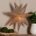 bali & pari Idriya Handwoven Jute Pendant Lampshade - Star-Shaped Natural Fiber Light Cover, Coastal Boho Lighting Decor - F247-FT14-Lamp Shade