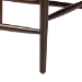 Baxton Studio Eira Counter Stool Set of 2- Walnut Wood Frame Counter-height Chair with Curved Backrest and Black Faux Leather Seat, Mid-Century Modern Kitchen Island Seating - Elbow-Wenge-CS
