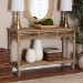 bali & pari Ganit Handwoven Seagrass Console Table - Entryway Table with Wrapped Frame and Lower Shelf, Accent Table for Hallway, Living Room, or Foyer Decor - F248-FT3-Seagrass-Console Table