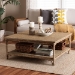 bali & pari Ganit Handwoven Seagrass Coffee Table - Square Center Table with Wrapped Frame and Lower Shelf, Coastal Boho Accent Furniture for Living Room or Lounge - F248-FT5-Seagrass-Coffee Table
