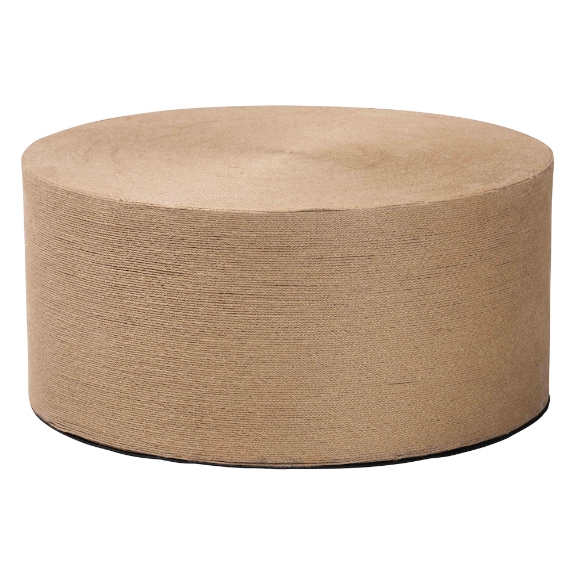 bali & pari Lapis Handwoven Jute Coffee Table - Boho Round Centerpiece with Natural Fiber Texture, Handcrafted Coastal Design for Living Room or Lounge Spaces