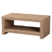 bali & pari Adaya Handwoven Jute Coffee Table - Rectangular Living Room Center Table with Open Shelf Storage, Handcrafted Boho Accent Furniture