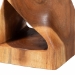 bali & pari Rapha Suar Wood Accent Table - Hand-Carved Sculptural Pedestal Stand with Twist Design, Modern Boho Side Table for Living Room or Entryway, 29.5" Tall - Suar S/T 012-Natural-Side Table